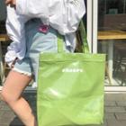 Cheers Lettered Shopper Bag Green - One Size