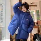 Long-sleeve Logo Padded Zipped Jacket