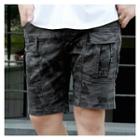 Band-waist Cargo-pocket Trim Shorts