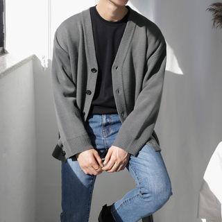 V-neck Relaxed-fit Cardigan