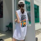 Van Print Tank Dress