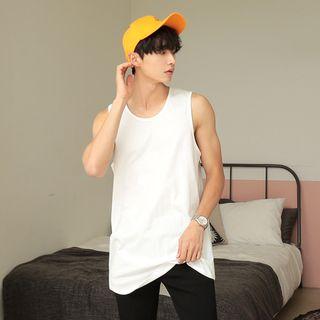 Round-hem Long Tank Top