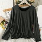 Fleece-lined Slim-fit Top In 5 Colors