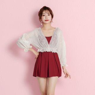 Strappy Swim Dress / Cover-up / Pouch / Set