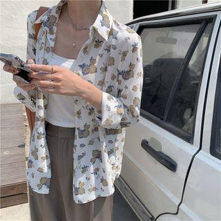Floral Shirt Shirt - One Size