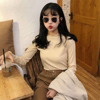 Lettuce-edge Long Sleeve Top