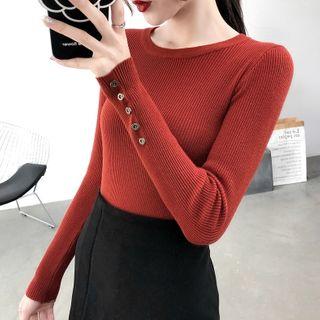 Button Cuffed Sweater