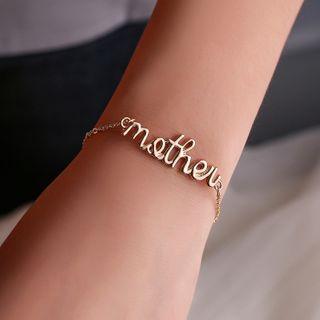 Alloy Mother / Daughter Lettering Bracelet
