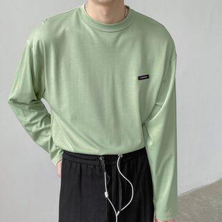 Long-sleeve Applique   T-shirt