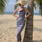 Strappy Open-back Midi Sheath Dress