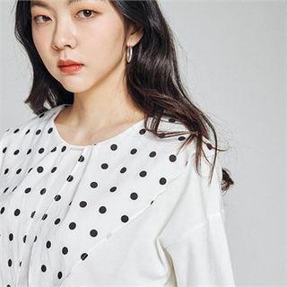 Polka-dot Collar Top