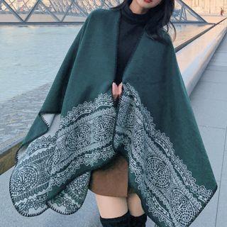Print Shawl Cyan - One Size