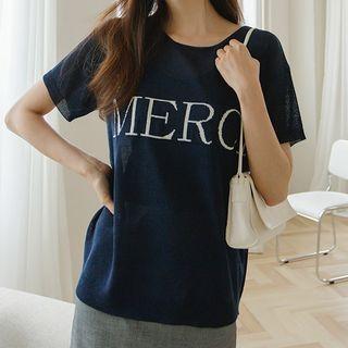 Merci Round-neck Knit Top