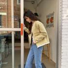 Heart-button Tweed Jacket