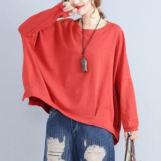 Oversized Plain Sweatshirt