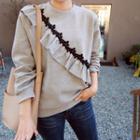 Ruffle-trim Sweatshirt