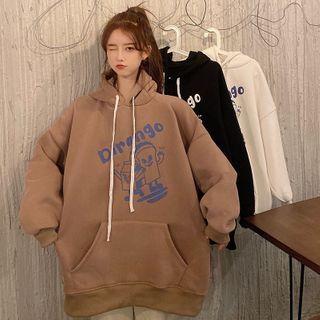Loose-fit Cartoon Print Hoodie