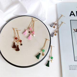 Tassel & Star Fringed Earring