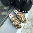 Leopard Loafer Mules