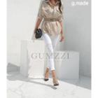 Tab-sleeve Flap-pocket Linen Shirt