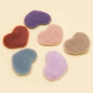 Heart Pom Pom Hair Clip