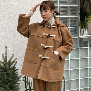 Hooded Zip-up Toggle Jacket