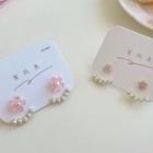 Sakura Faux Pearl Alloy Swing Earring