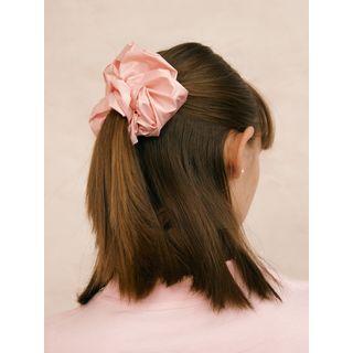 Metallic Scrunchy Hair Tie Pink - One Size