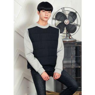 Padded Panel Sweatshirt