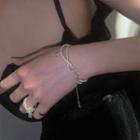 Freshwater Pearl Sterling Silver Layered Bracelet S925 Silver - White - One Size