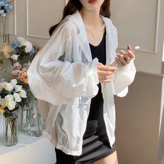 Hooded Zip-up Jacket / Mini Sheath Tank Dress