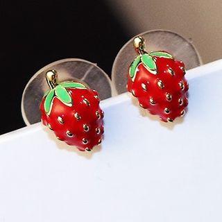 Alloy Strawberry Earring 1 Pair - Red - One Size