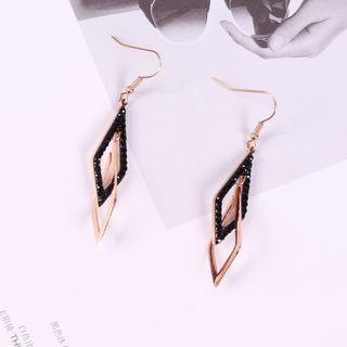 Rhombus Drop Earring As Shown In Figure - One Size