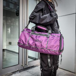 Letter Embroidered Duffel Bag