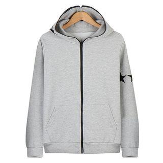 Star Embroidered Cotton Hoodie