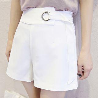 High Waist Wide-leg A-line Shorts