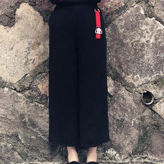Ribbon Detail Wide Leg Pants