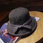 Bow Accent Bowler Hat