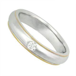 Tailor-made 18k White & Yellow Gold Ring With Diamonds