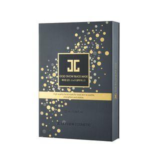 Jayjun - Gold Snow Black Mask Set 5 Sets