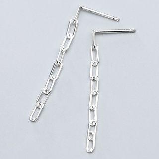 Chain Drop 925 Sterling Silver Earring