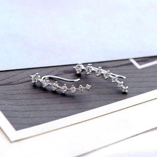 Rhinestone Earring 1 Pair - One Size