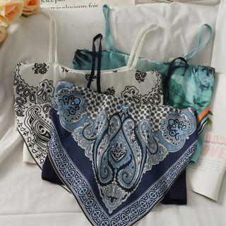 Patchwork Printed Crop Top In 5 Colors