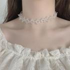 Bead Necklace Bm0238 - White - One Size