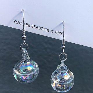 925 Sterling Silver Water Ball Dangle / Drop Earring