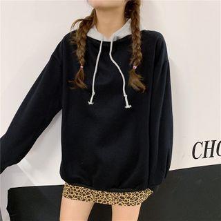 Long-sleeve Mock Two Piece Hoodie