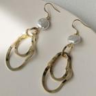 Faux Pearl Drop Earring 1 Pair - A20 - White Faux Pearl - Gold - One Size