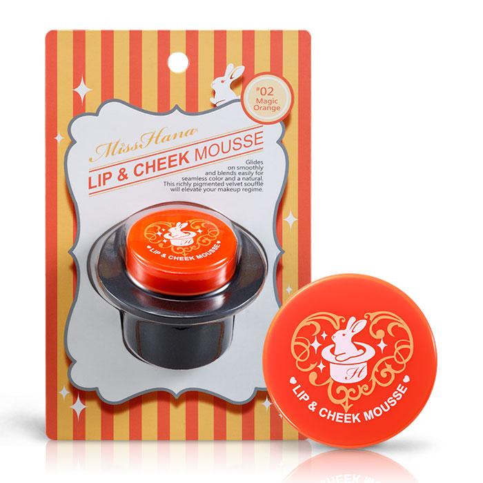 Miss Hana - Lip And Cheek Mousse (#01 Magic Orange) 4g