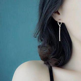 Water Drop Rhinestone Dangle Earring As Shown In Figure - One Size