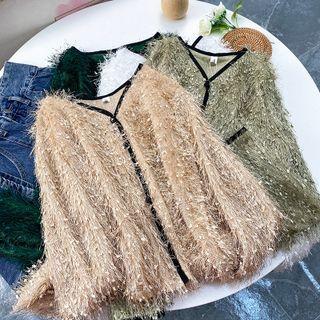 Two Tone Woolen Cardigan